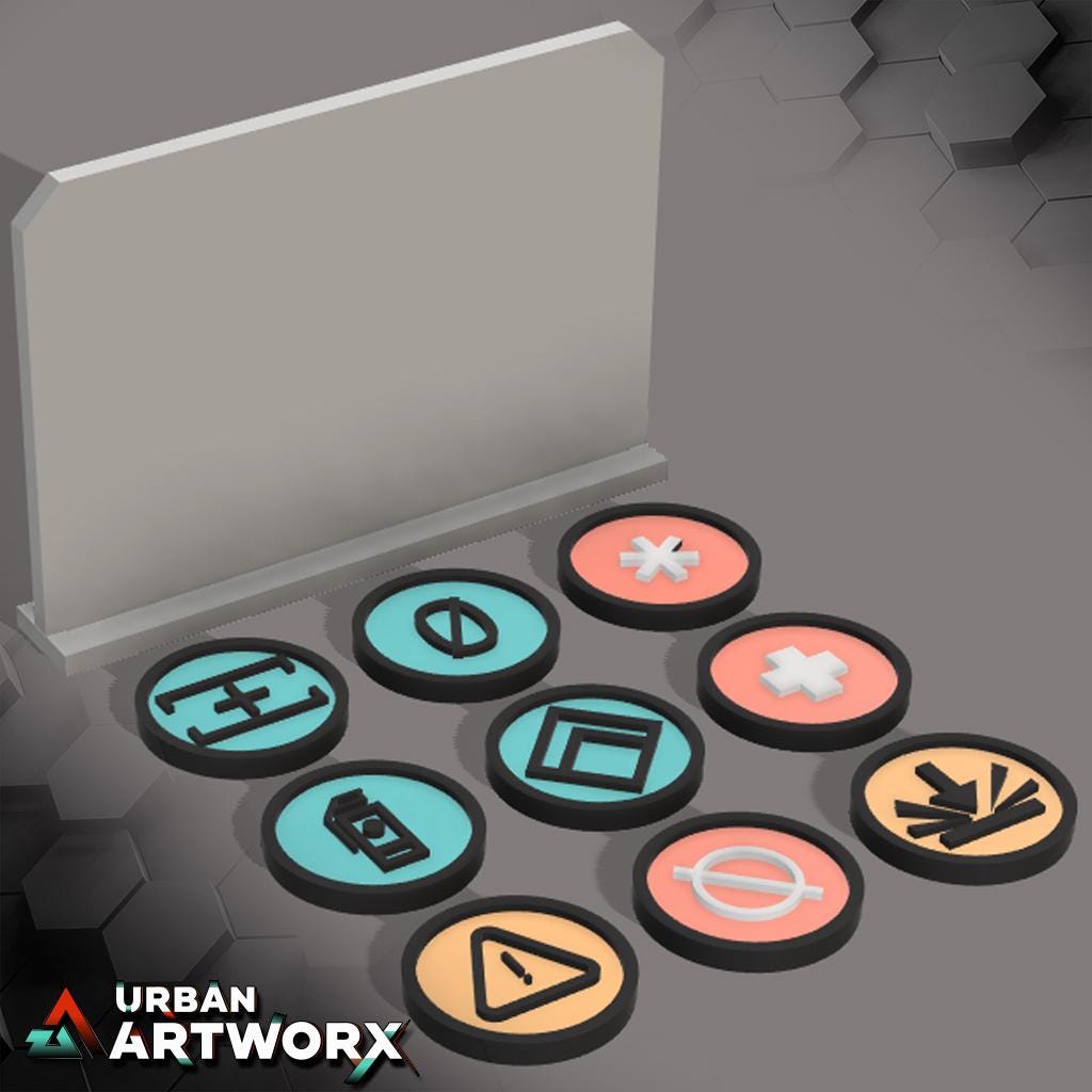 Arsenal: Game Tokens & Screen Options (124) - Skullforge - Tabletop ...