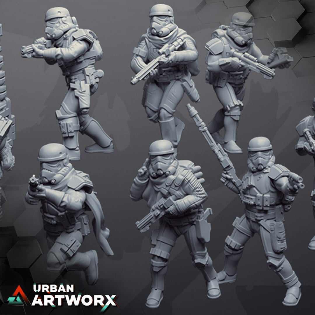 Insurgent Drop Troopers 6 Skullforge Tabletop Miniatures Tabletop ...