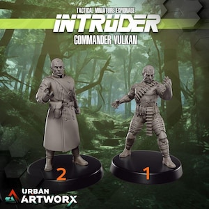 Intruder: Commander Vulkan (2) - Skullforge - Tabletop Miniatures - Tabletop Figures - 3D Printed Resin Miniatures