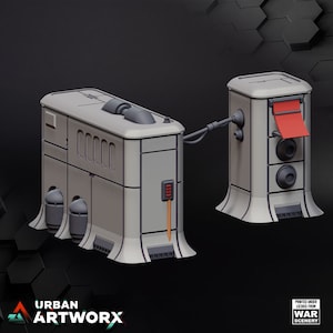 Tabletop Terrain - 40K - Star Wars: Legion - Shatterpoint - War Scenery - Outer Rim Territories - Mini Houses - Terrain