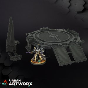 Tabletop Terrain - 40K - 40000 - 30K - War Scenery - Chapters HQ Dawn of War - Heavy Machine Cult - Tabletop Terrain