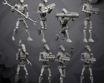 Basic Battle drone (8) - Skullforge - Tabletop Miniatures - Tabletop Figures - 3D Printed Resin Miniatures