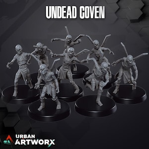 Odöda Coven-anhängare (8) - Skullforge - Bordsminiatyrer - Bordsfigurer - 3D-tryckta resinminiatyrer