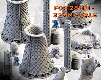Tabletop Terrain - Txarli Factory - Nuclear Plants - Tabletop Terrain