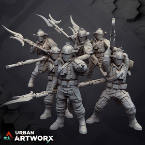 Badland Raiders (6) - Skullforge - Tabletop Miniatures - Tabletop Figures - 3D printing miniatures made of resin