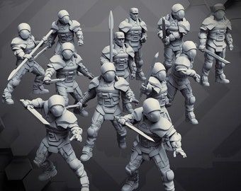 Atreus Oathkepers (12) - Skullforge - Tabletop Miniatures - Tabletop Figures - 3D Printed Resin Miniatures