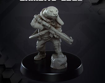Gambits Edge: Junqa Fenn (1) - Skullforge - Tabletop Miniatures - Tabletop Figures - 3D Printed Resin Miniatures