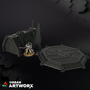 Tabletop Terrain - 40K - 40000 - 30K - War Scenery - Chapters HQ Dawn of War - Chapel Barracks - Tabletop Terrain