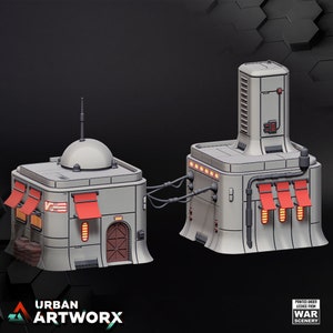 Tabletop Terrain - 40K - Star Wars: Legion - Shatterpoint - War Scenery - Outer Rim Territories - Theta House - Terrain