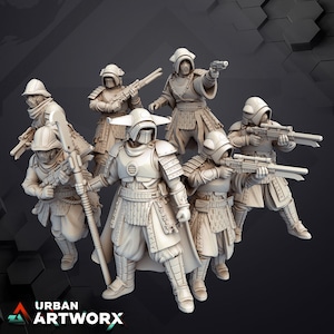 Crimson Raiders (7) - Skullforge - Tabletop Miniatures - Tabletop Figures - 3D printing miniatures made of resin