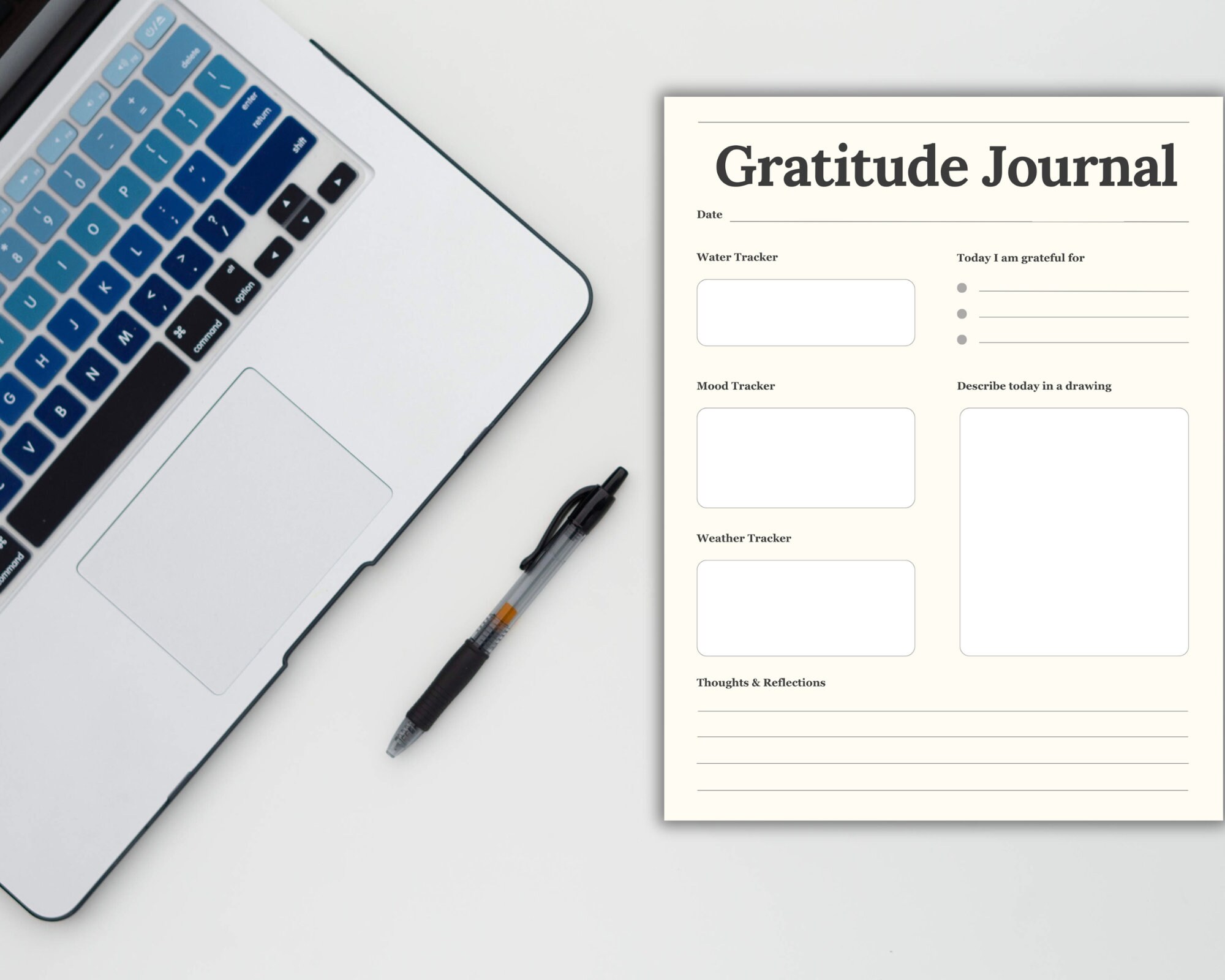 Daily Gratitude Planner Printable Gratitude Journal PDF - Etsy