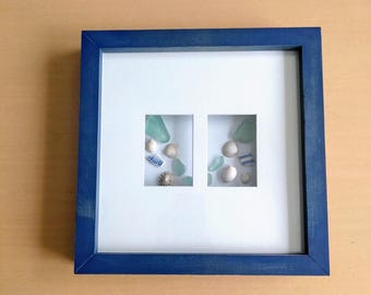 Sea Glass & Shell Picture Frame: Scottish Ocean Art