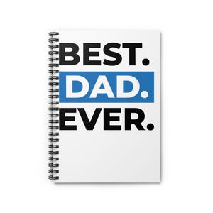 Cahier à spirales inspirant pour les papas - Cadeau parfait pour la fête des pères, les anniversaires ou toute autre célébration, journal d'écriture, bloc-notes, cadeaux pour papa