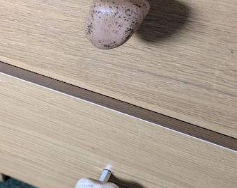 Handmade Natural Stone Door Knobs | Rustic Pebble Cabinet Pull Handles