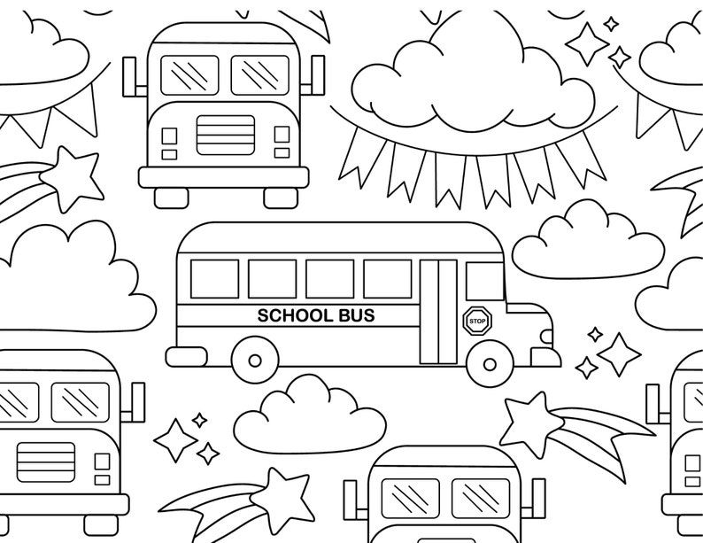 Preschool Fall Coloring Pages - Etsy