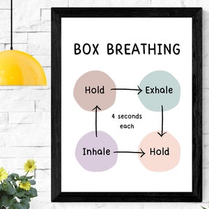 Breathing Poster School Counseling Posters Decor Quote Counselor Sign Bundle School Psychology Poster Self Regulation Social Work Safe Space