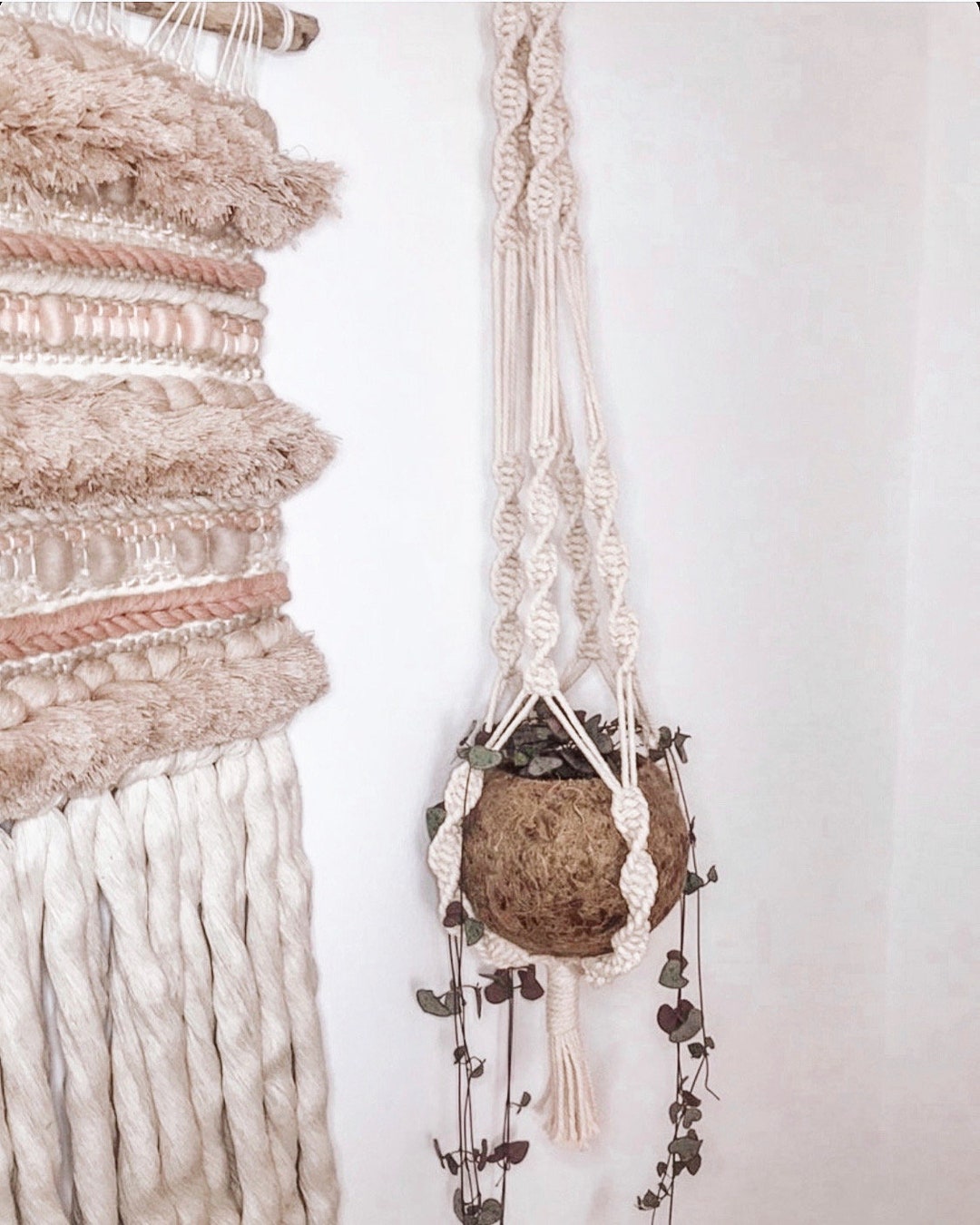 Small Macrame Plant Hanger - Etsy