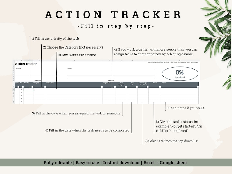 Action Tracker, Your Task Tracker to Keep Control | A Digital Task List ...