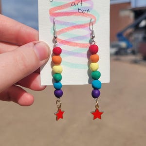 pride earrings !