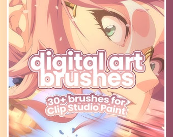 Digital Art Brushes for Clip Studio Paint - Custom Brushes for Digital Art