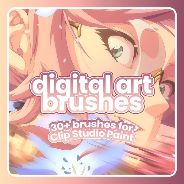 Digital Art Brushes for Clip Studio Paint - Custom Brushes for Digital Art
