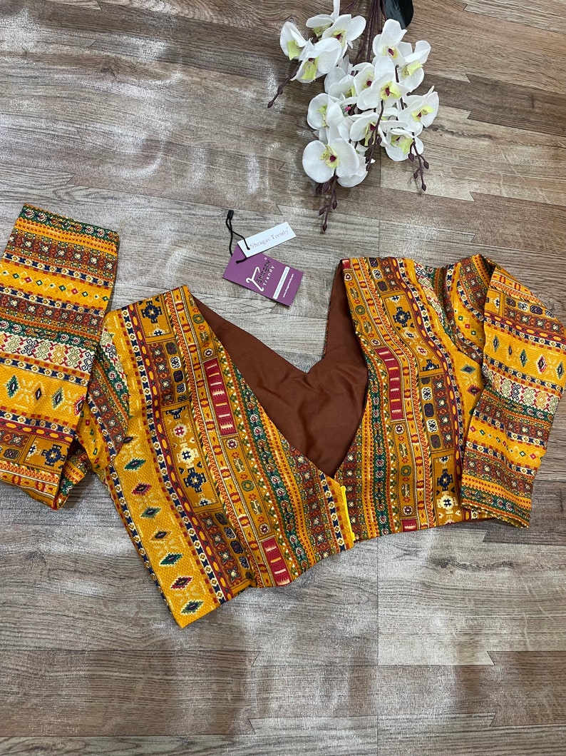 Indian Blouse, Beautiful Blouse, Yellow Sari Blouse,women Blouse