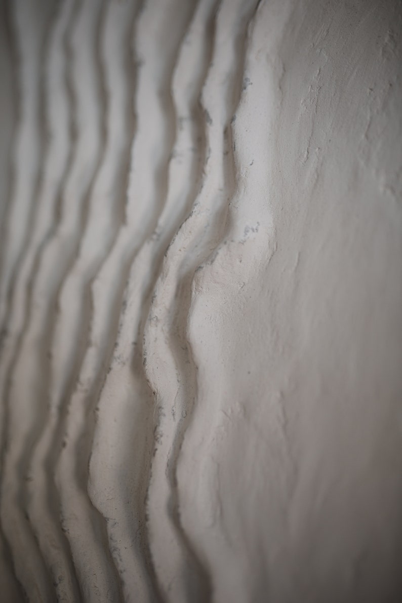 Organic Wabi Sabi Wall Art, Boho Wall Art, Japandi Textured 3d Plaster