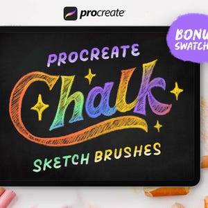 100 Chalker Brushes, Procreate Chalk Brushes, Digital Crayon Brush Set, iPad Brushes for Digital Painting ,Procreate Chalk Brush Set