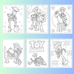 70 Toy Story målarbilder, barnkalas (PDF) bild 4