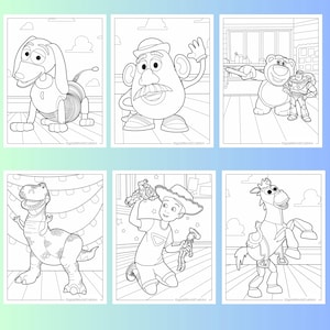 70 Toy Story målarbilder, barnkalas (PDF) bild 6