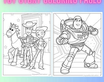 70 toy story coloring pages, birthday coloring, kid coloring pages, printable coloring pages, coloring book pages pdf,A4 formatcoloringbook
