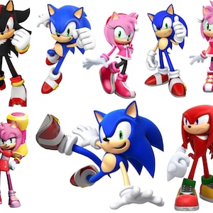 Sonic png, The Hedgehog, game png, cartoon PNG Bundle, Sonic Face png, sonic Characters png, InstantDownload,Digital Download,