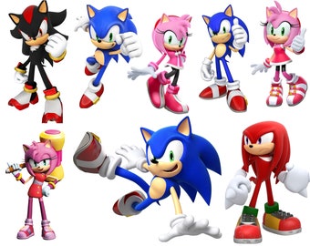 Sonic png, The Hedgehog, game png, cartoon PNG Bundle, Sonic Face png, sonic Characters png, InstantDownload,Digital Download,