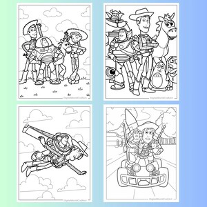 70 Toy Story målarbilder, barnkalas (PDF) bild 2