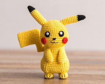 Pikachu Crochet Pattern, No Sew Amigurumi (PDF)