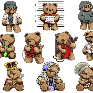 Teddy Bear, Teddy Bear PNG, Teddy, Bear, png designs for shirt, hiphop png, png for sublimate, shirt designs, t-shirt designs, png