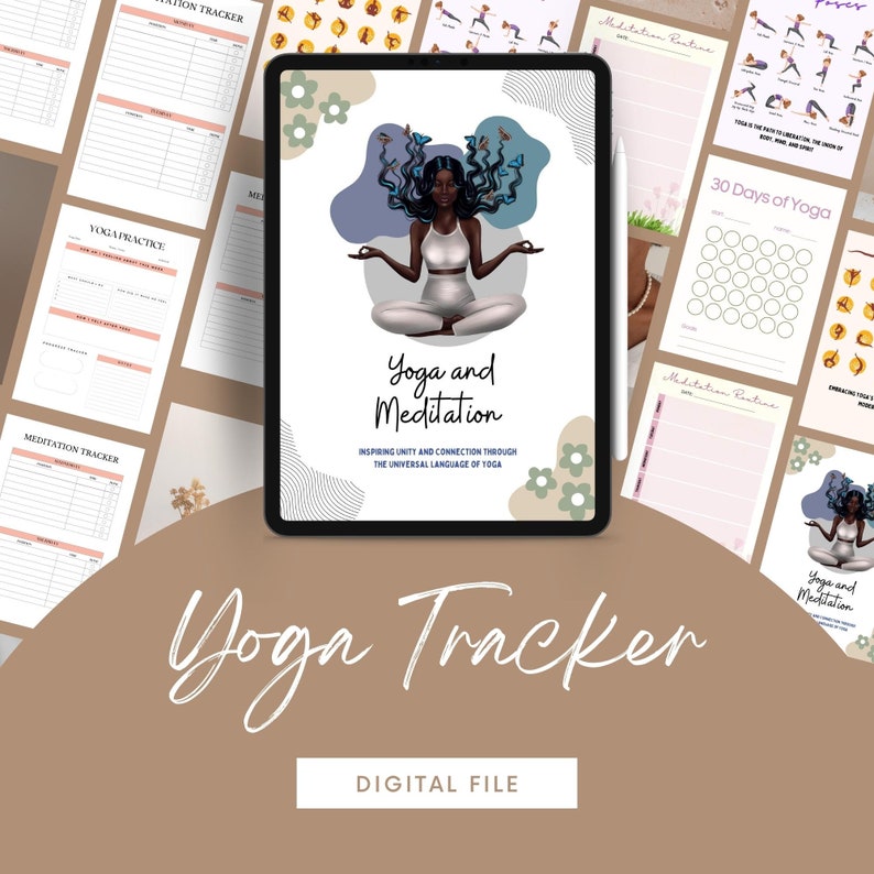 30 Day Yoga Weight Loss Challenge Planner Yoga Journal Etsy