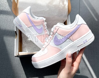 AIR Force 1 Custom Sneaker Pink Lila