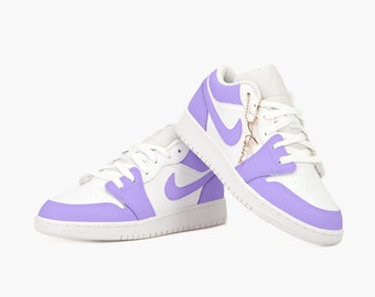 Air Jordan 1 Low Custom Sneaker Pastel Purple
