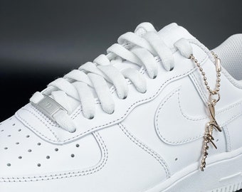 Shoelaces for sneakers flat tear-resistant white