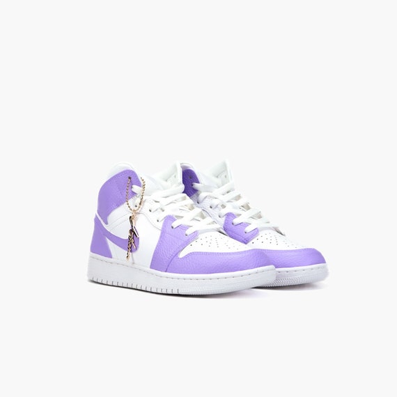 Air Jordan 1 High Custom Sneaker Violet Purple Etsy Australia