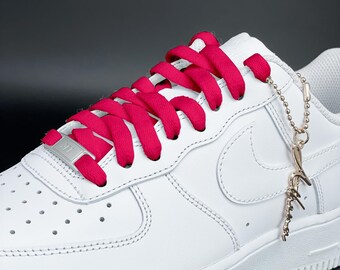 Shoelaces for Sneakers Flat Tear-Resistant Hot Pink