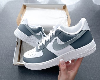 AIR Force 1 Custom Sneaker Grau 2.0