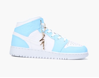 Air Jordan 1 high Custom Sneaker Light Blue