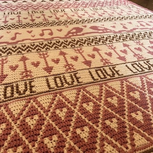 Birdie Love - Mosaic Overlay Crochet Pattern