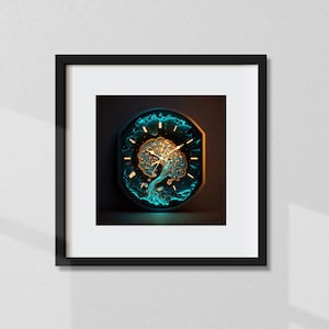 Biolumineszierende Uhr