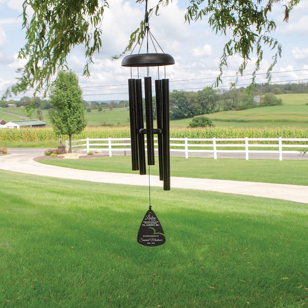 Hear the Wind Memorial Wind Chime | Personalized Sympathy Wind Chime | Remembrance Wind Chime | Bereavement Gift | I'll Always Be Wind Chime