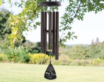 Pet Memorial Wind Chime | Pet Loss Wind Chime Gift | Personalized Pet Listen to the Wind Sympathy Wind Chime | Loss of Pet Remembrance Gifts