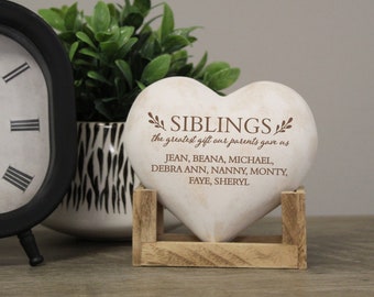 Custom Siblings Gift | SIblings Gifts for Christmas | Personalized Brother and Sister Gift | Gift for Siblings | Siblings Are a Gift Plaque