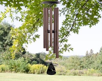 Sympathy Listen to the Wind Chime Gift | Personalized Listen to the Wind Memorial Wind Chime | Memorial Gifts | Bereavement Wind Chime Gift